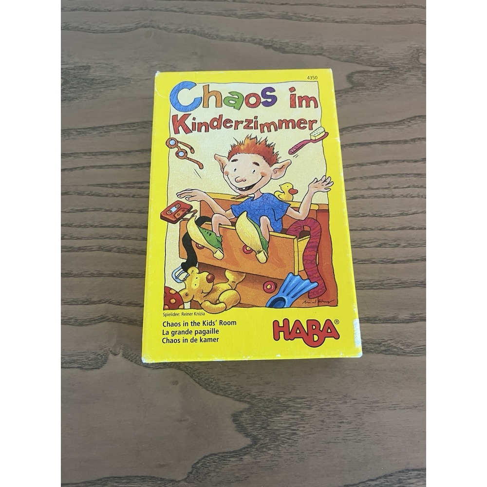 HABA Chaos In The Kid's Room Board Game Rare  Children's Educational 2006